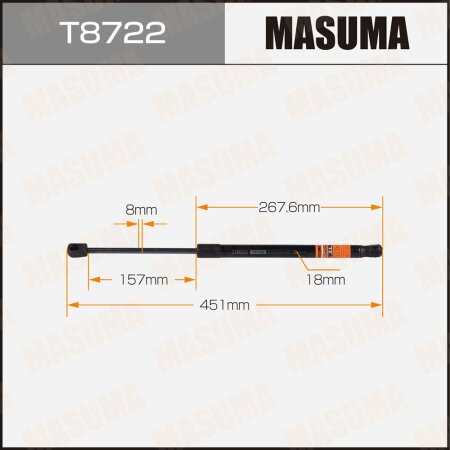 Упор газовый капота MASUMA, T8722