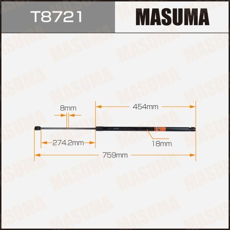Упор газовый капота MASUMA, T8721