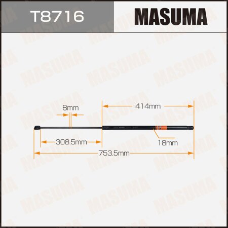 Упор газовый капота MASUMA, T8716