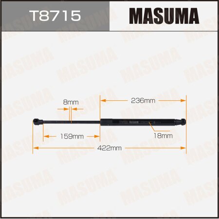 Упор газовый багажника MASUMA, T8715