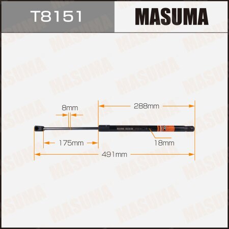 Упор газовый багажника MASUMA, T8151