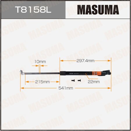 Упор газовый багажника MASUMA, T8158L