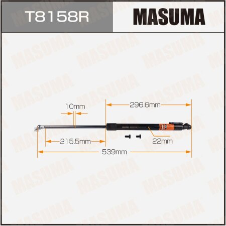 Упор газовый багажника MASUMA, T8158R