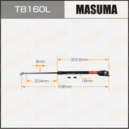 Упор газовый багажника MASUMA, T8160L