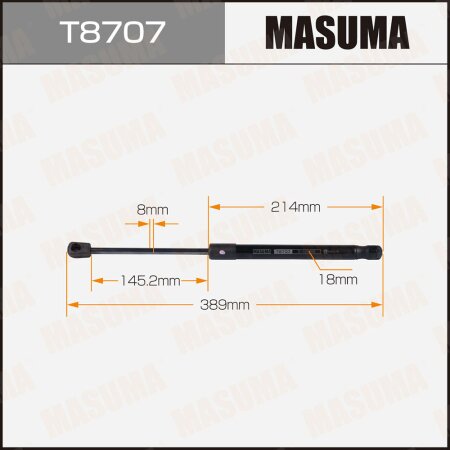 Упор газовый капота MASUMA, T8707