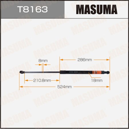 Упор газовый капота MASUMA, T8163