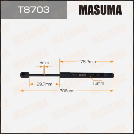 Упор газовый капота MASUMA, T8703