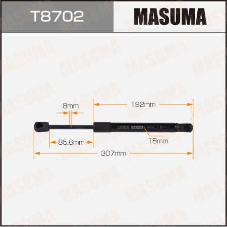 Упор газовый капота MASUMA, T8702