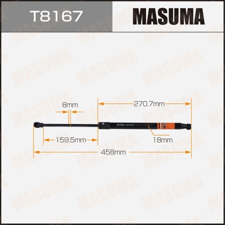 Упор газовый багажника MASUMA, T8167