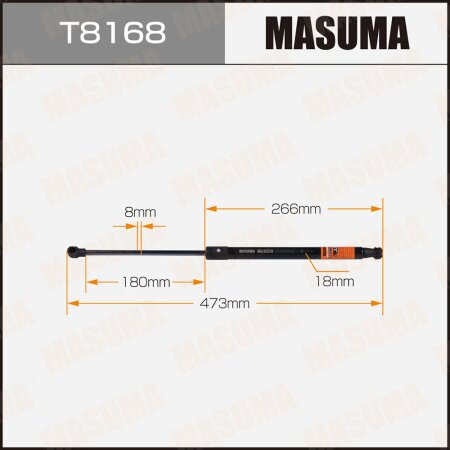 Упор газовый капота MASUMA, T8168