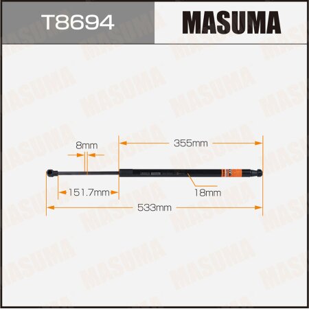 Упор газовый багажника MASUMA, T8694