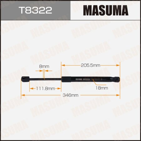 Упор газовый капота MASUMA, T8322