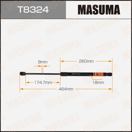 Упор газовый капота MASUMA, T8324