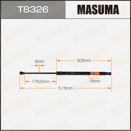 Упор газовый багажника MASUMA, T8326