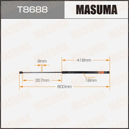 Упор газовый капота MASUMA, T8688