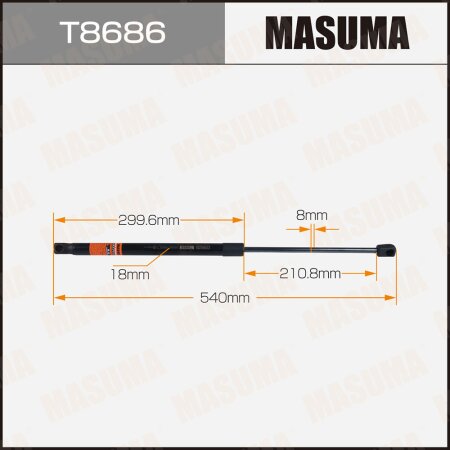 Упор газовый багажника MASUMA, T8686