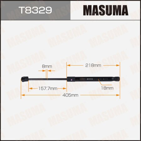Упор газовый капота MASUMA, T8329
