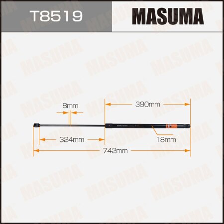 Упор газовый капота MASUMA, T8519