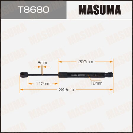 Упор газовый багажника MASUMA, T8680