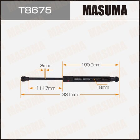 Упор газовый капота MASUMA, T8675