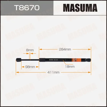 Упор газовый капота MASUMA, T8670