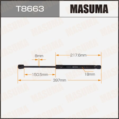 Упор газовый багажника MASUMA, T8663