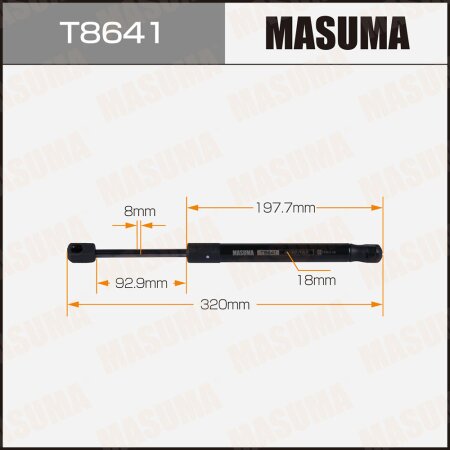 Упор газовый багажника MASUMA, T8641