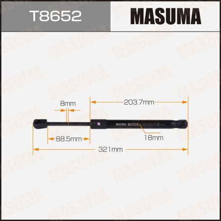 Упор газовый капота MASUMA, T8652