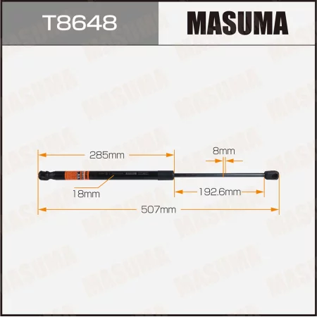 Упор газовый капота MASUMA, T8648
