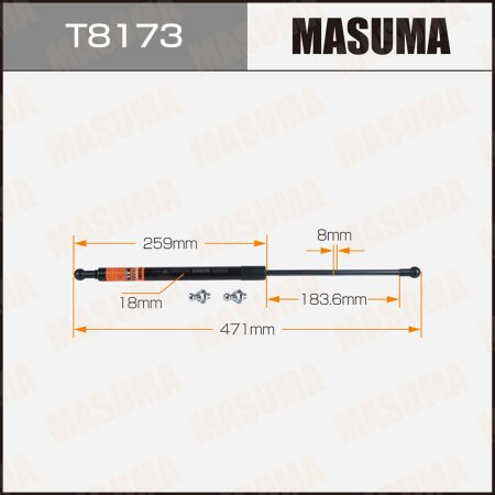 Gas spring hood, T8173