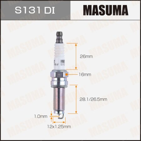 Свеча зажигания иридий+иридий DILKR6D11G (95264) Masuma, S131DI