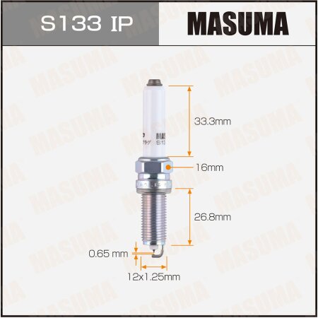 Свеча зажигания иридиeвая ILKER8C7G Masuma, S133IP
