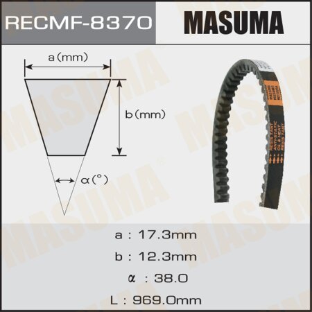 Ремень привода навесного оборудования Masuma, 17x969 мм, 17x969 мм, 8370