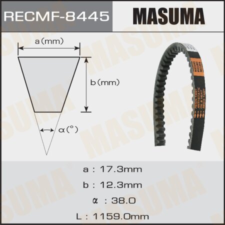 Ремень привода навесного оборудования Masuma, 17x1159 мм, 17x1159 мм, 8445