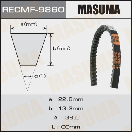 Ремень привода навесного оборудования Masuma, 17x2213 мм, 17x2213 мм, 9860