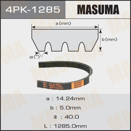 Ремень привода навесного оборудования Masuma, 4PK-1285