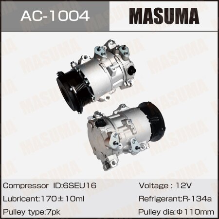 MASUMA AC-1004, Компрессор кондиционера Masuma. Бренд автозапчастей №1 ...