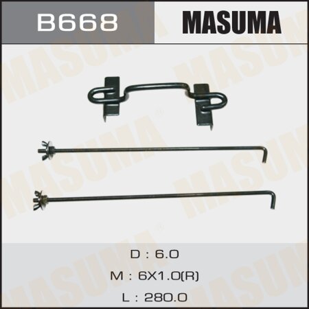 Крепление АКБ Masuma типоразмер B, малое, B668