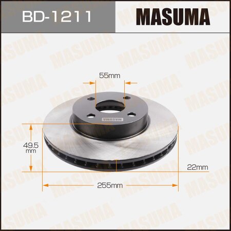 Диск тормозной Masuma, BD-1211