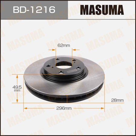 Диск тормозной Masuma, BD-1216