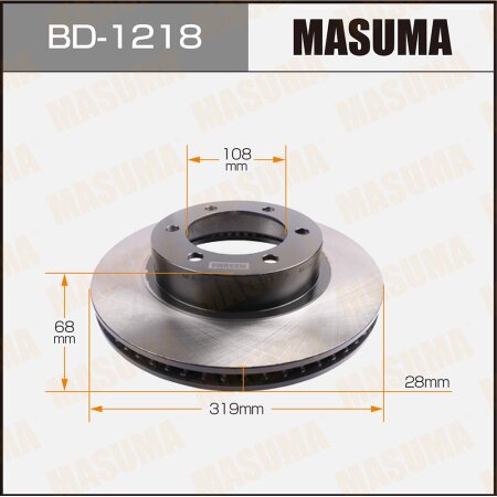 Диск тормозной Masuma, BD-1218