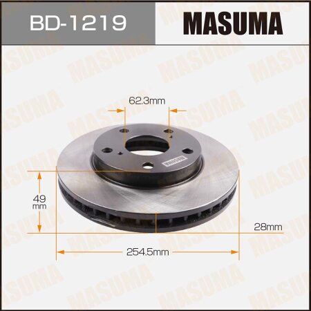 Диск тормозной Masuma, BD-1219