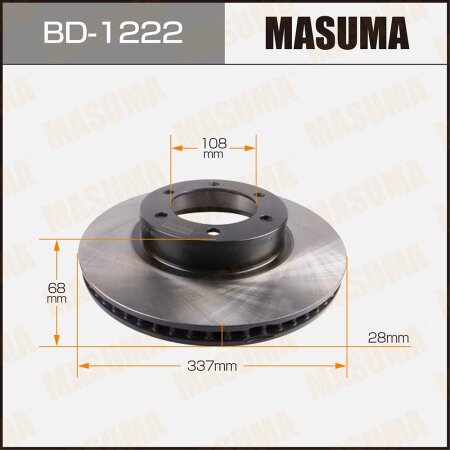 Диск тормозной Masuma, BD-1222