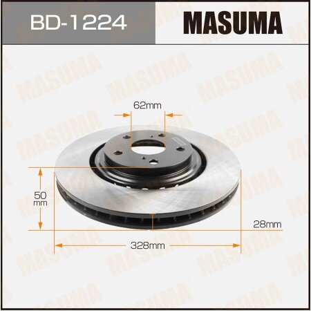 Диск тормозной Masuma, BD-1224