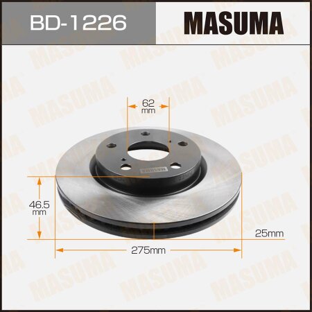 Диск тормозной Masuma, BD-1226