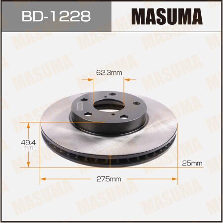 Диск тормозной Masuma, BD-1228