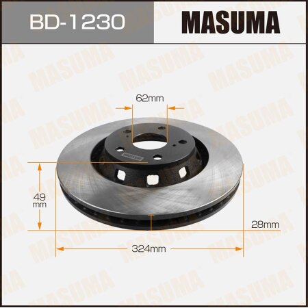 Диск тормозной Masuma, BD-1230