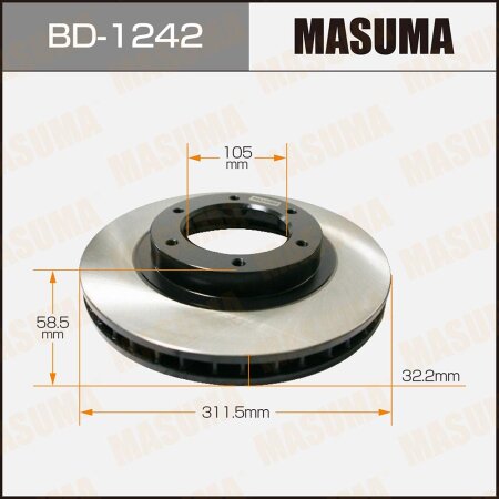 Диск тормозной Masuma, BD-1242