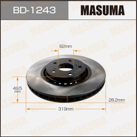 Диск тормозной Masuma, BD-1243