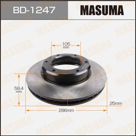 Диск тормозной Masuma, BD-1247